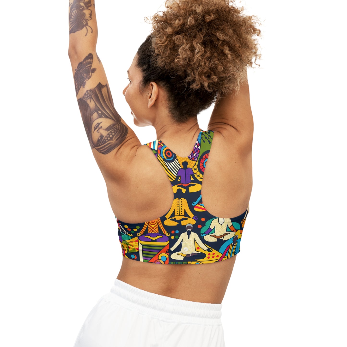 Vibrant Sadana: Prana in Nouveau Réalité - Seamless Sports Bra