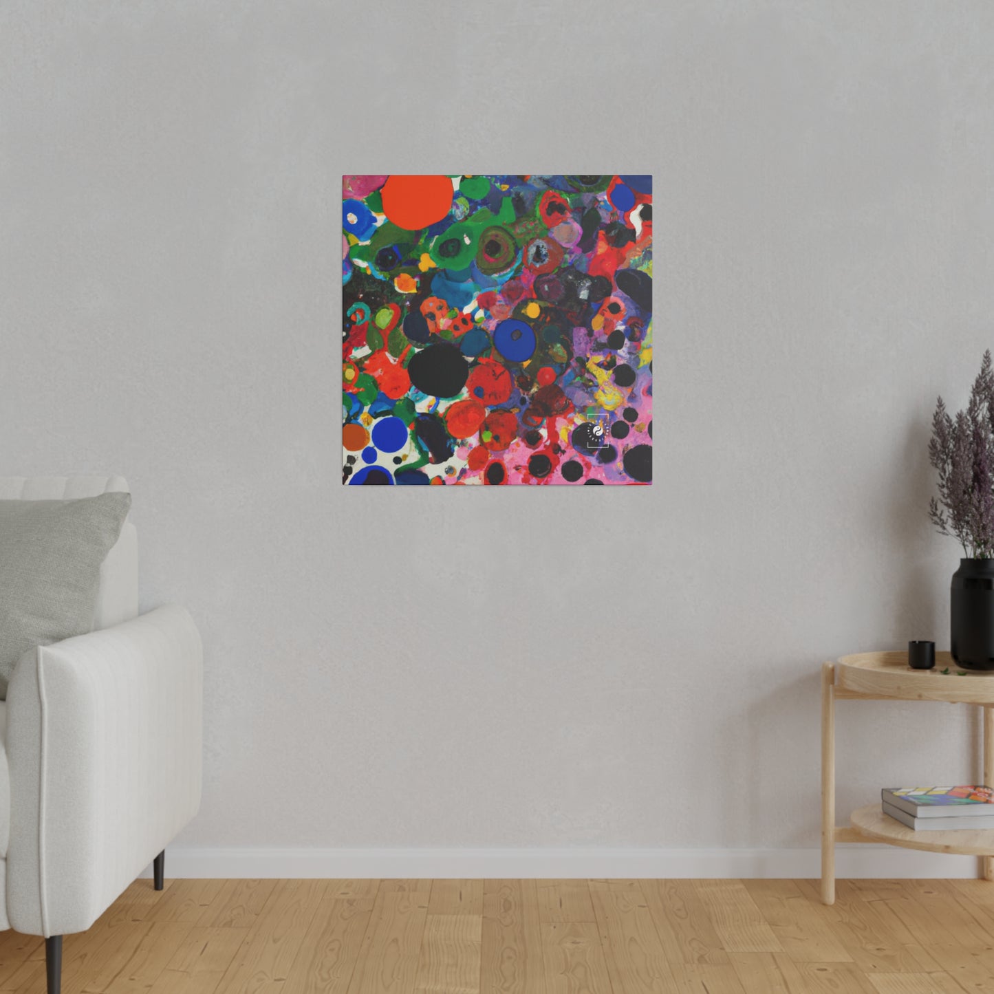 Ink drops meditation - Art Print Canvas