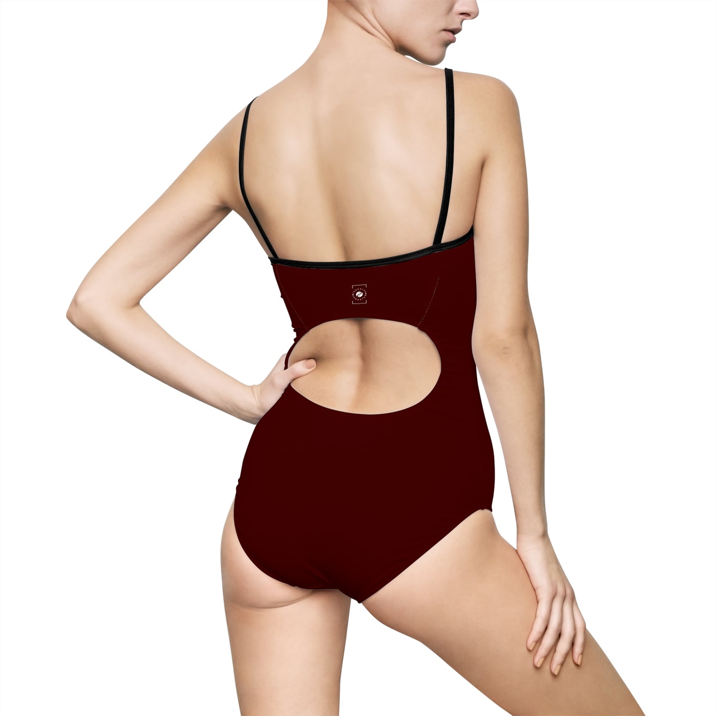 Lipstick Red - Openback Swimsuit