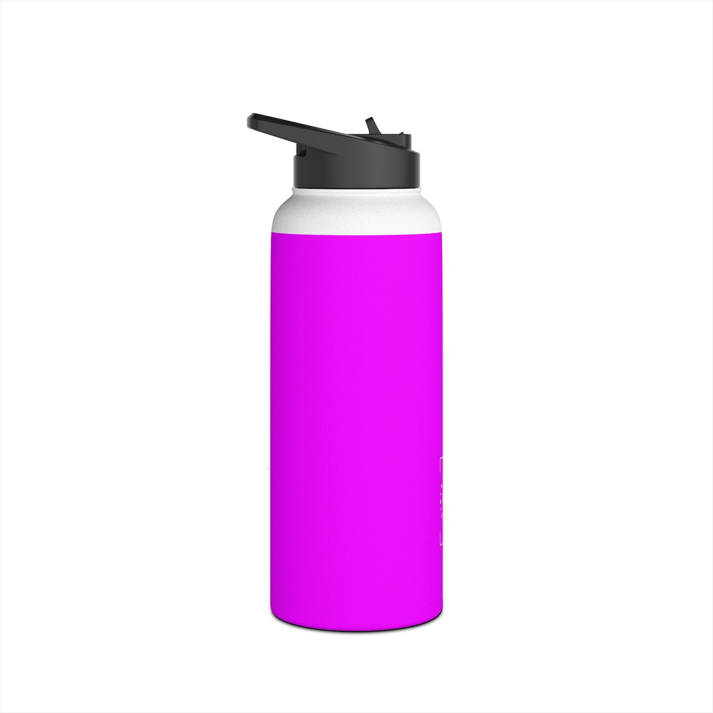 #f000ff Neon Purple - Water Bottle