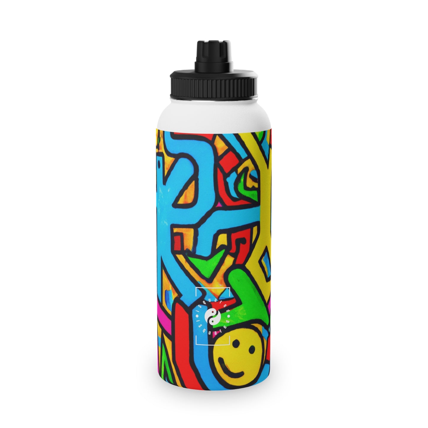 symbols of happiness - Sports Water Bottle