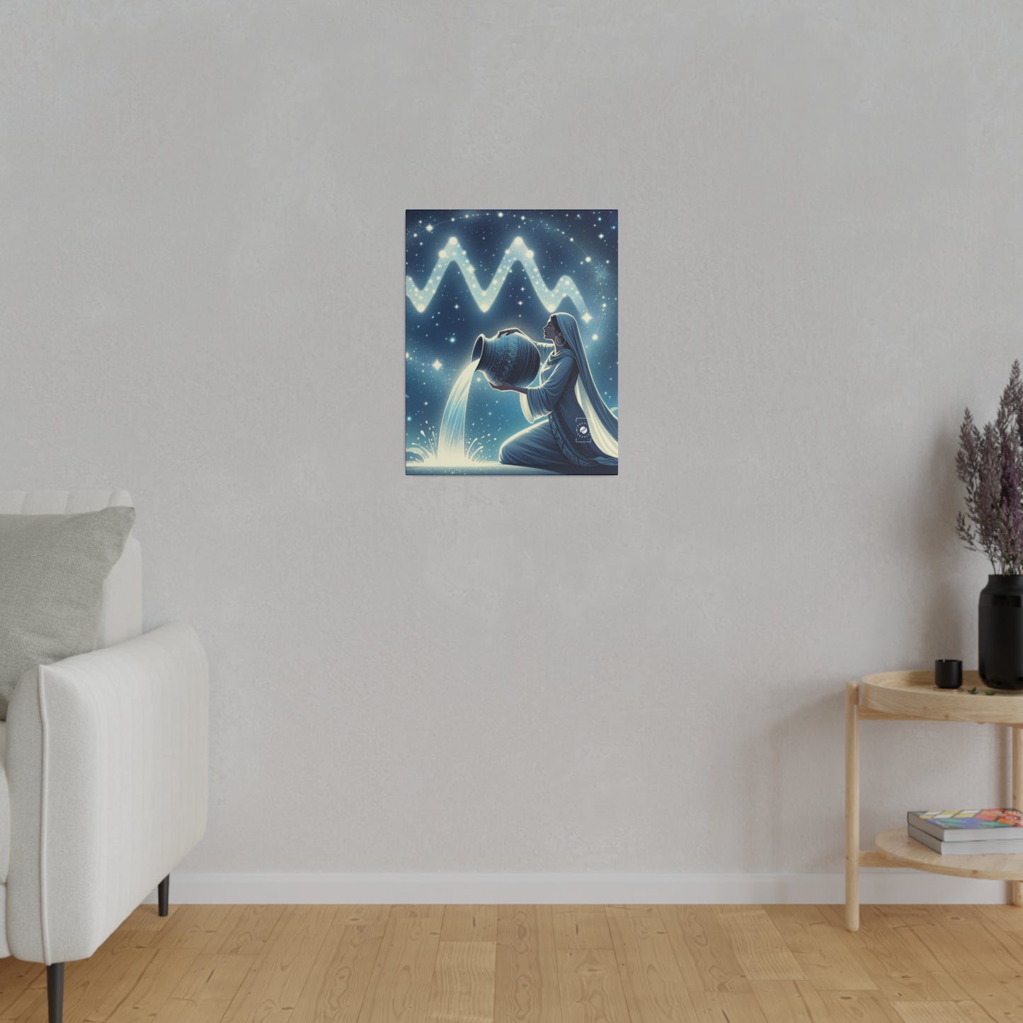 Aquarius Flow - Art Print Canvas