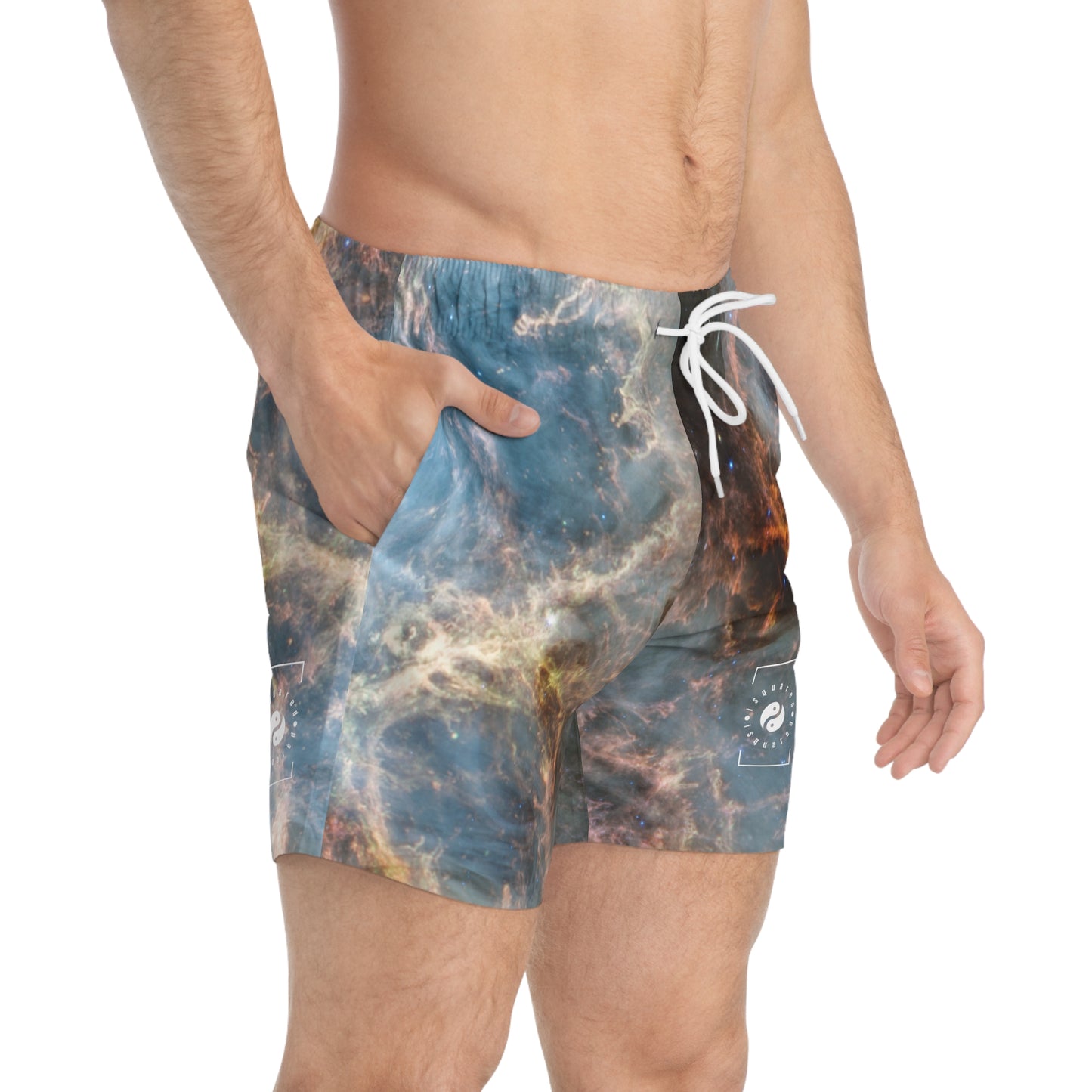 Crab Nebula (NIRCam and MIRI Image) - Swim Trunks for Men