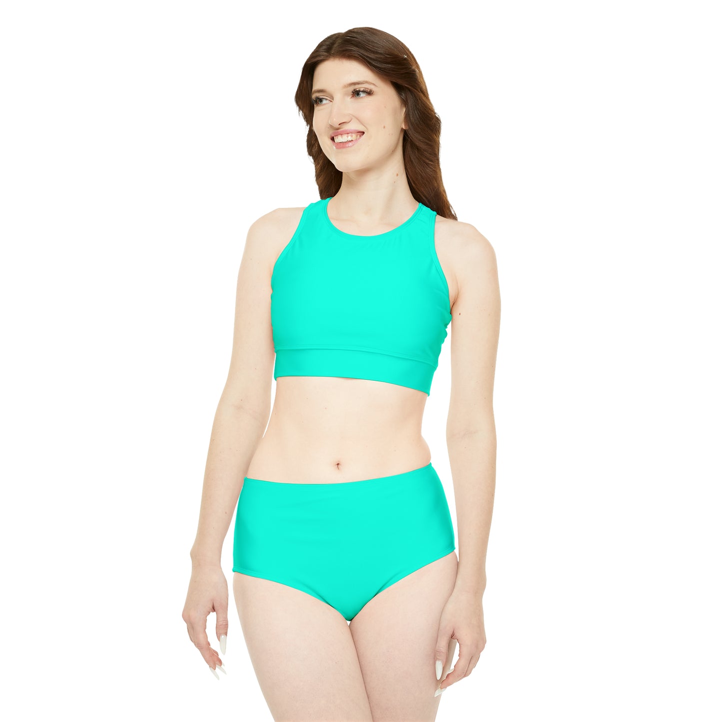 Neon Teal #11ffe3 - Hot Yoga Bikini Set