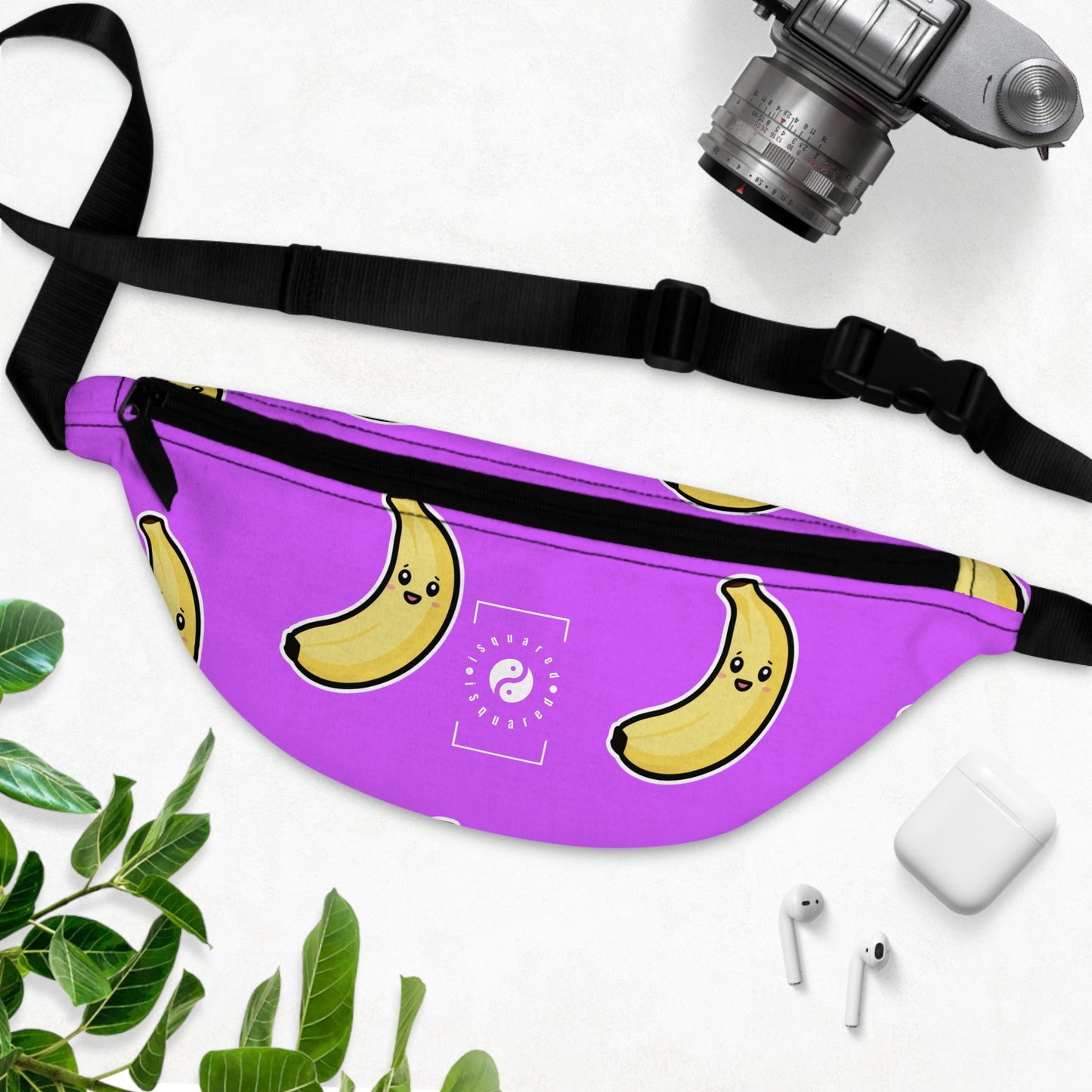 #D65BFF Purple + Banana - Fanny Pack