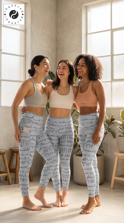 Bikram Pastel - iSquared Pocket Leggings