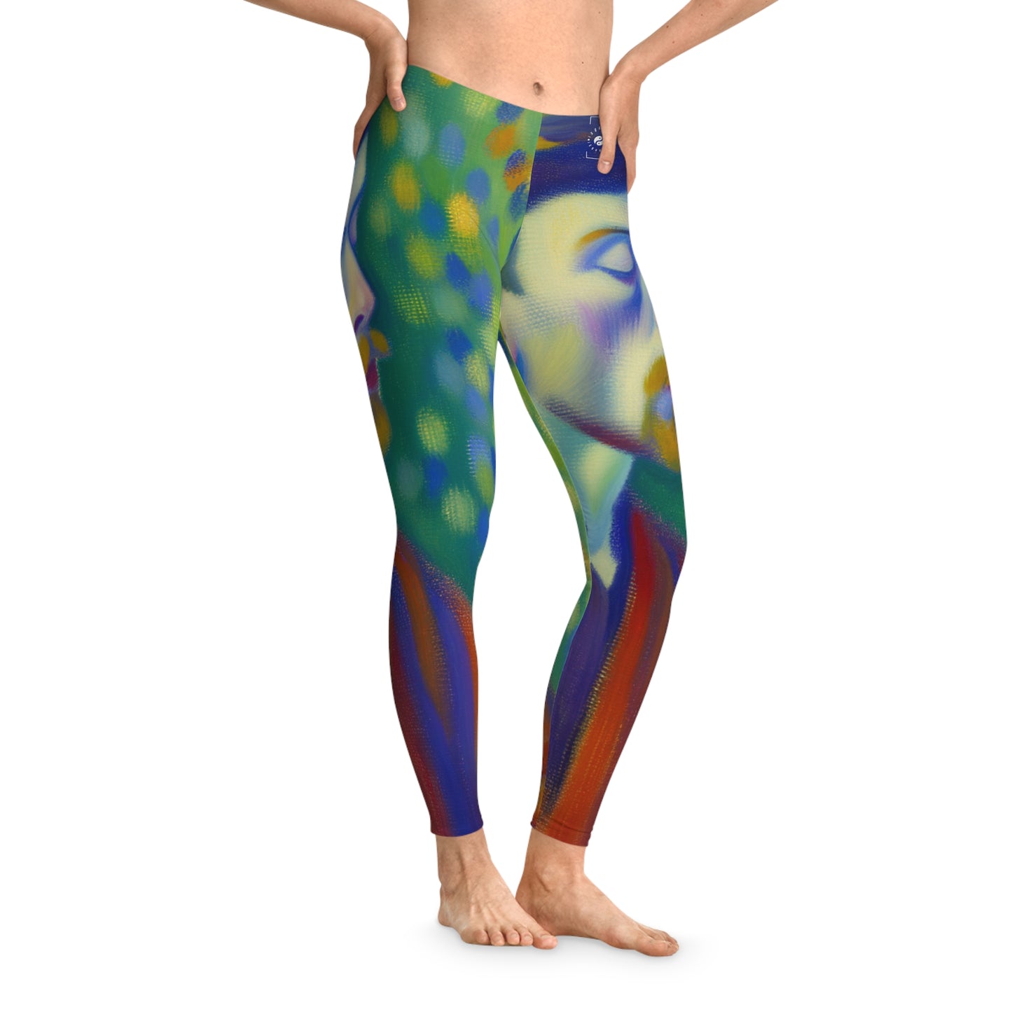 "Serene Resilience: A Frida's Solitude in hues" - Unisex Tights