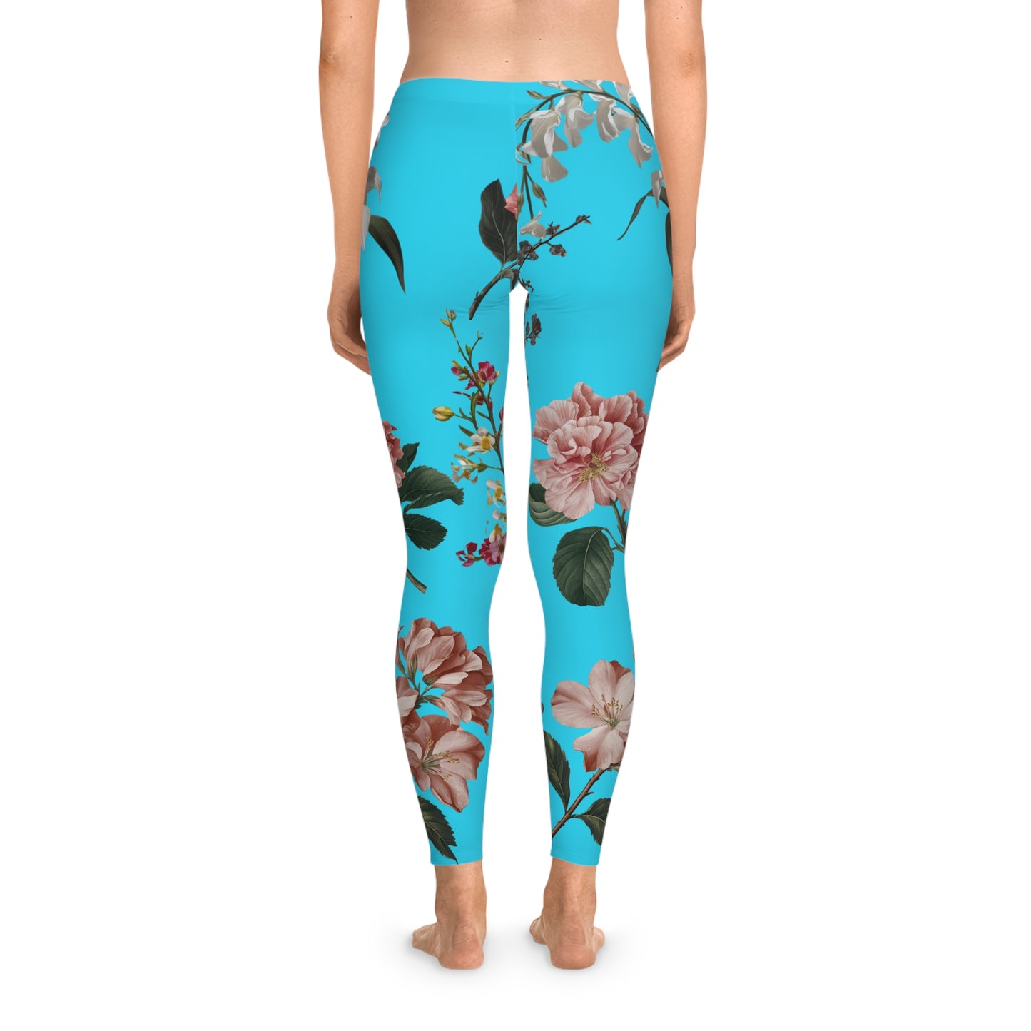 Botanicals on Azure - Unisex Tights