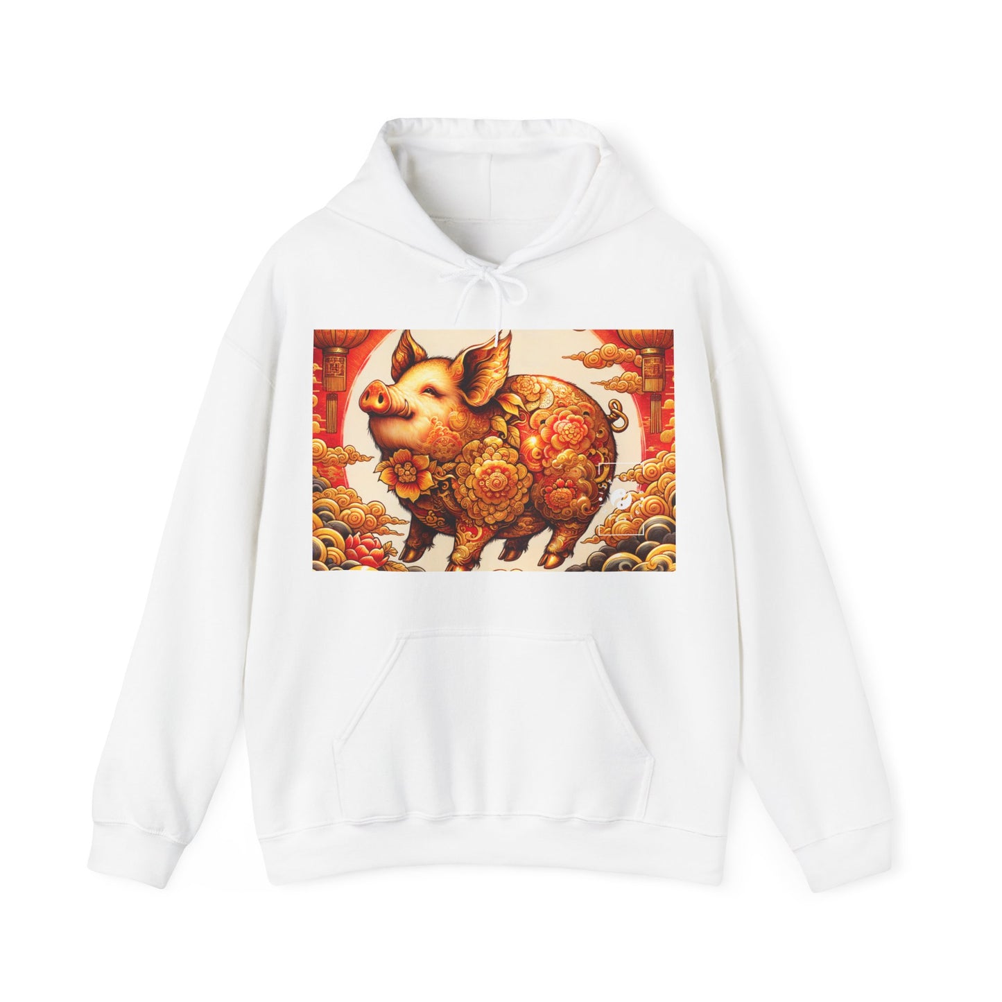 "Golden Prosperity: The Divine Boar Celebration" - Hoodie