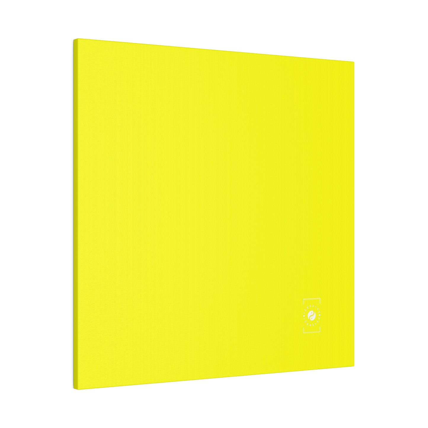 Neon Yellow FFFF00 - Art Print Canvas