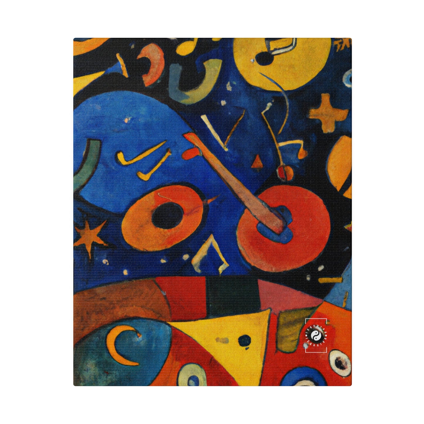 Melodic Abstractions: A Kandinskian Orchestra - Art Print Canvas