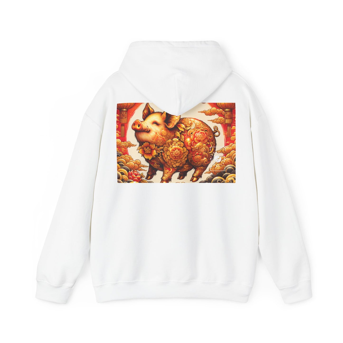 "Golden Prosperity: The Divine Boar Celebration" - Hoodie