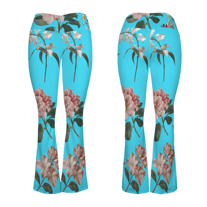 Botanicals - Cross Waisted Flair Leggings