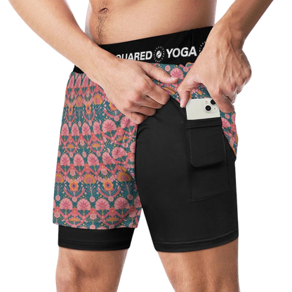 Jaipur Love - Compression Yoga Shorts
