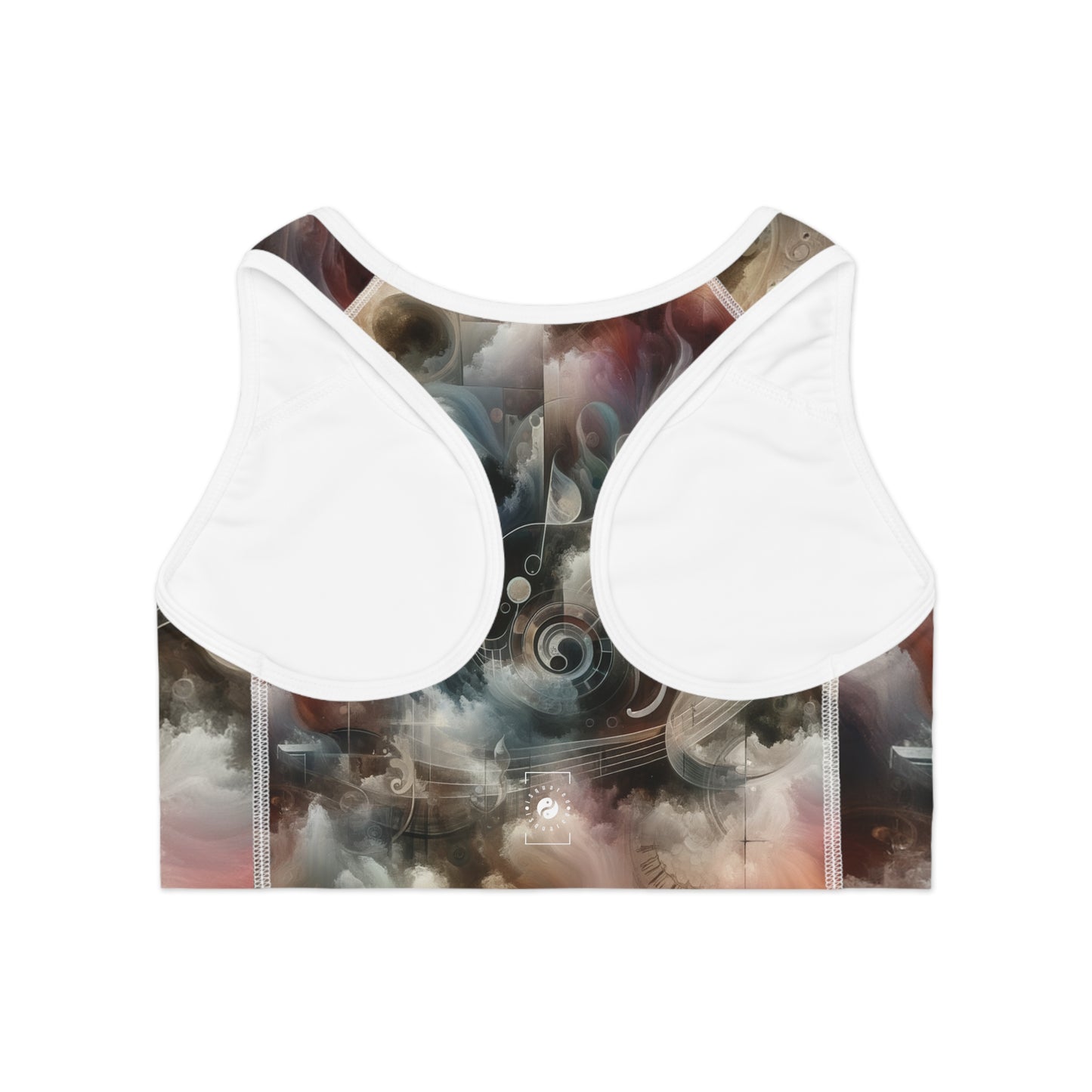 "Harmony of Descent: An Abstract Ode to La Traviata" - High Performance Sports Bra