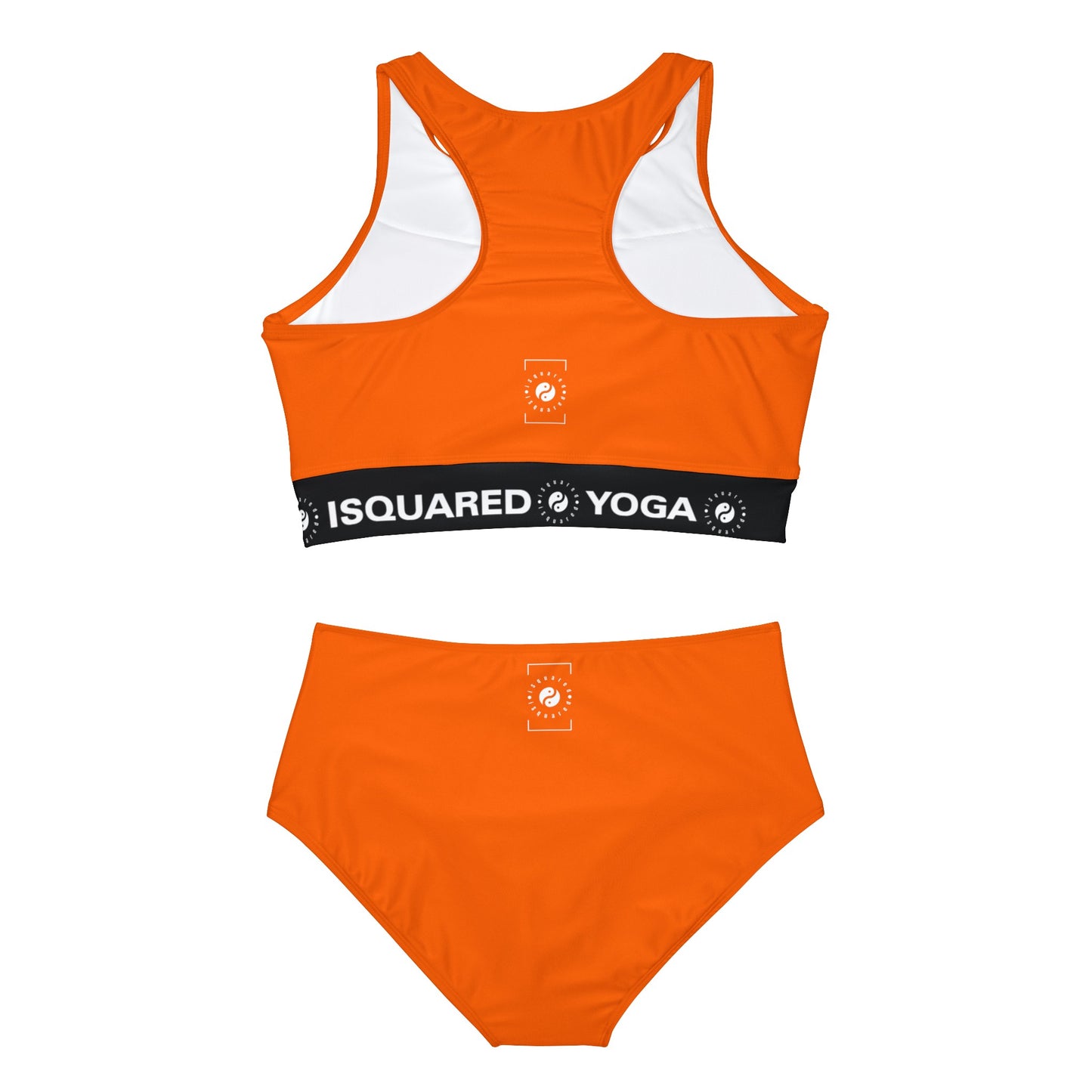 Orange fluo #FF6700 - Ensemble de bikini de yoga chaud