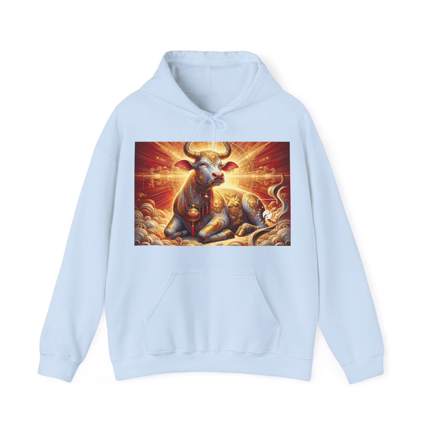 "Golden Euphoria: A Dance of the Divine Bovine" - Hoodie