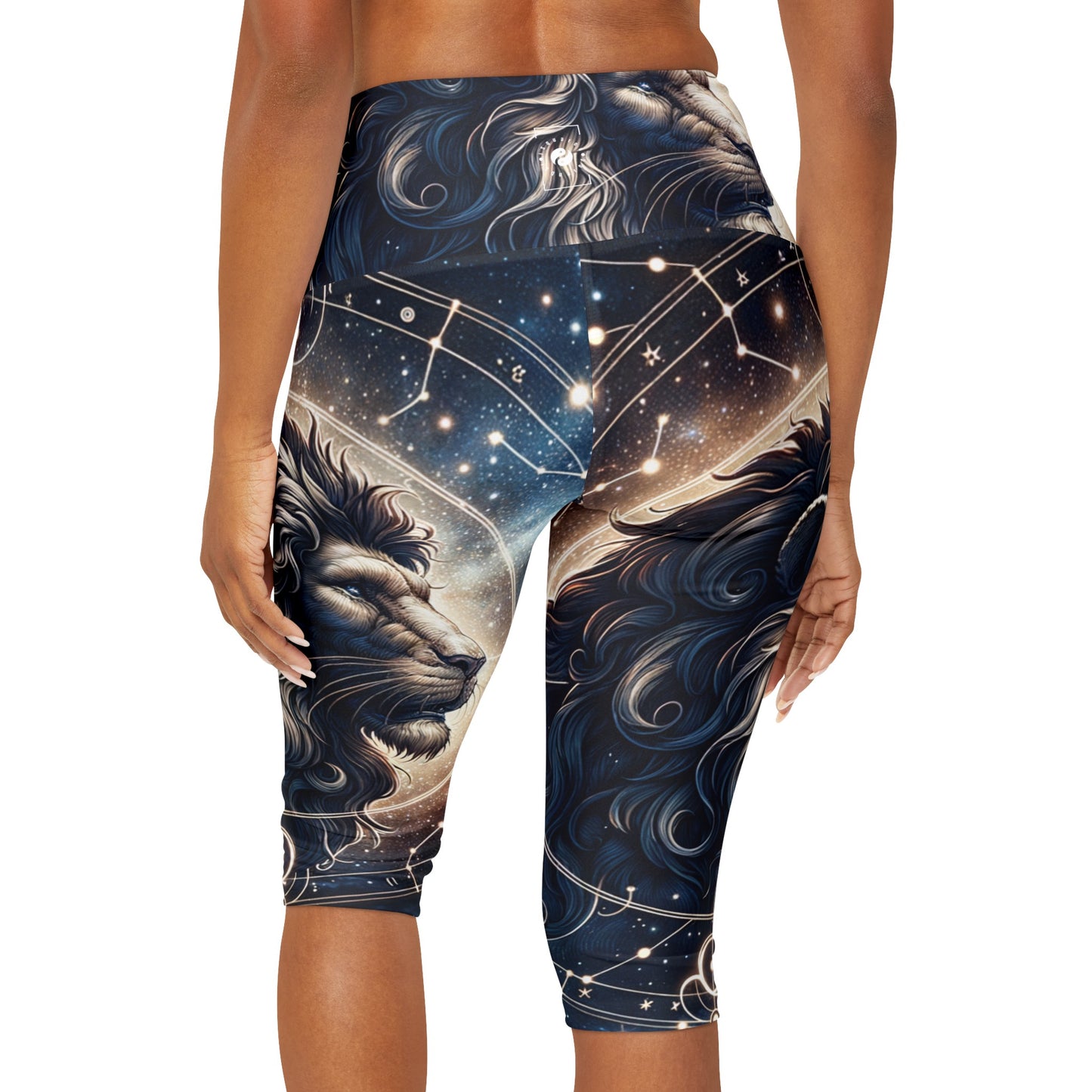 Celestial Leo Roar - High Waisted Capri Leggings