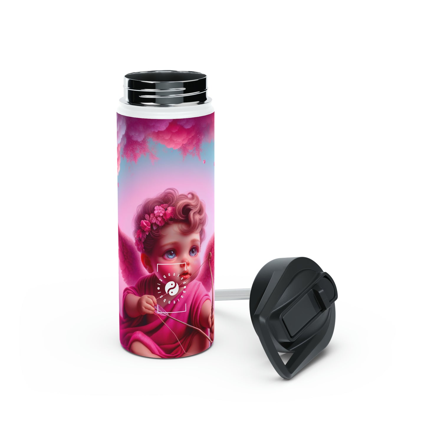 "Bold Blush: A Cupid's Love Affair" - Water Bottle