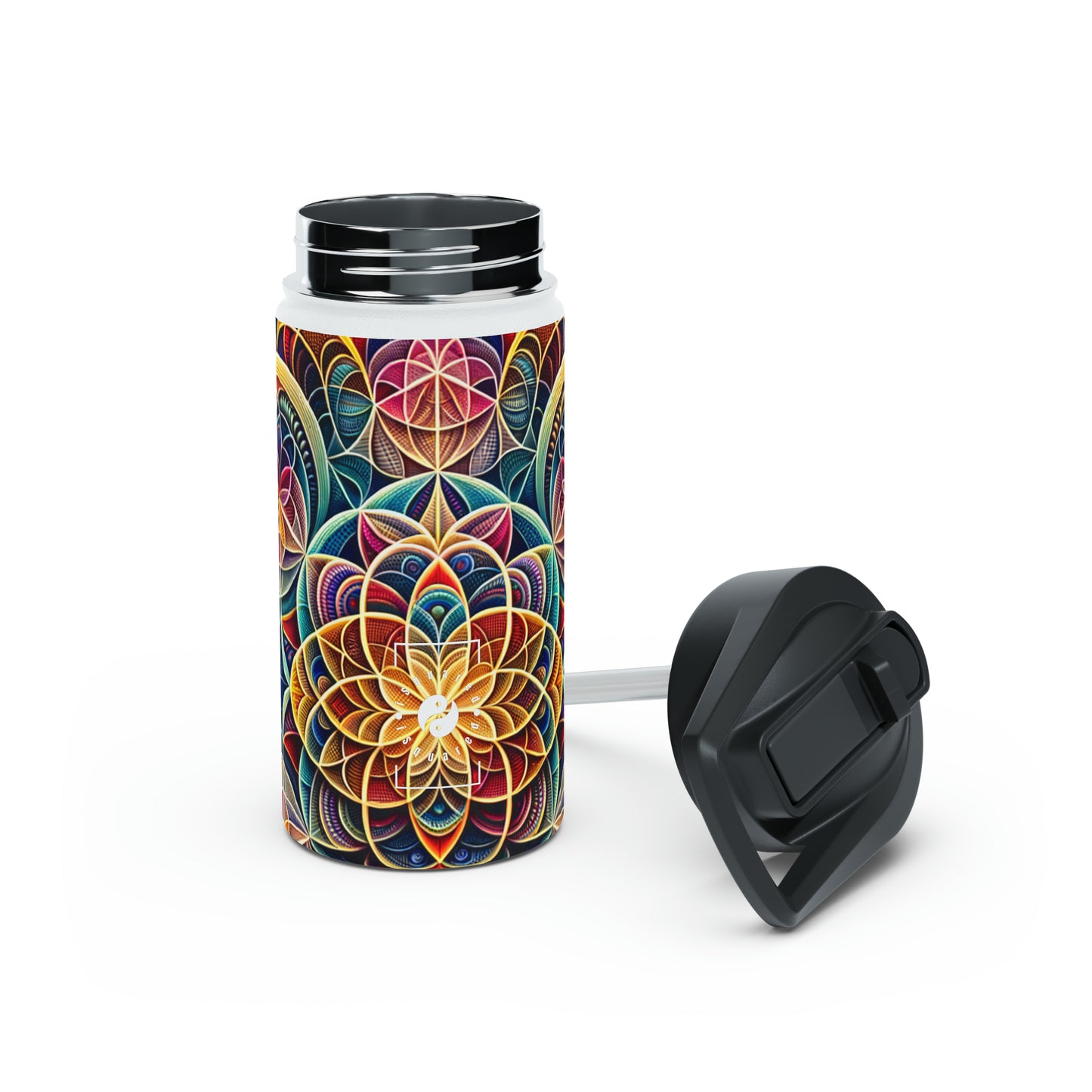 "Sacred Symmetry: Infinite Radiance of Love" - Water Bottle