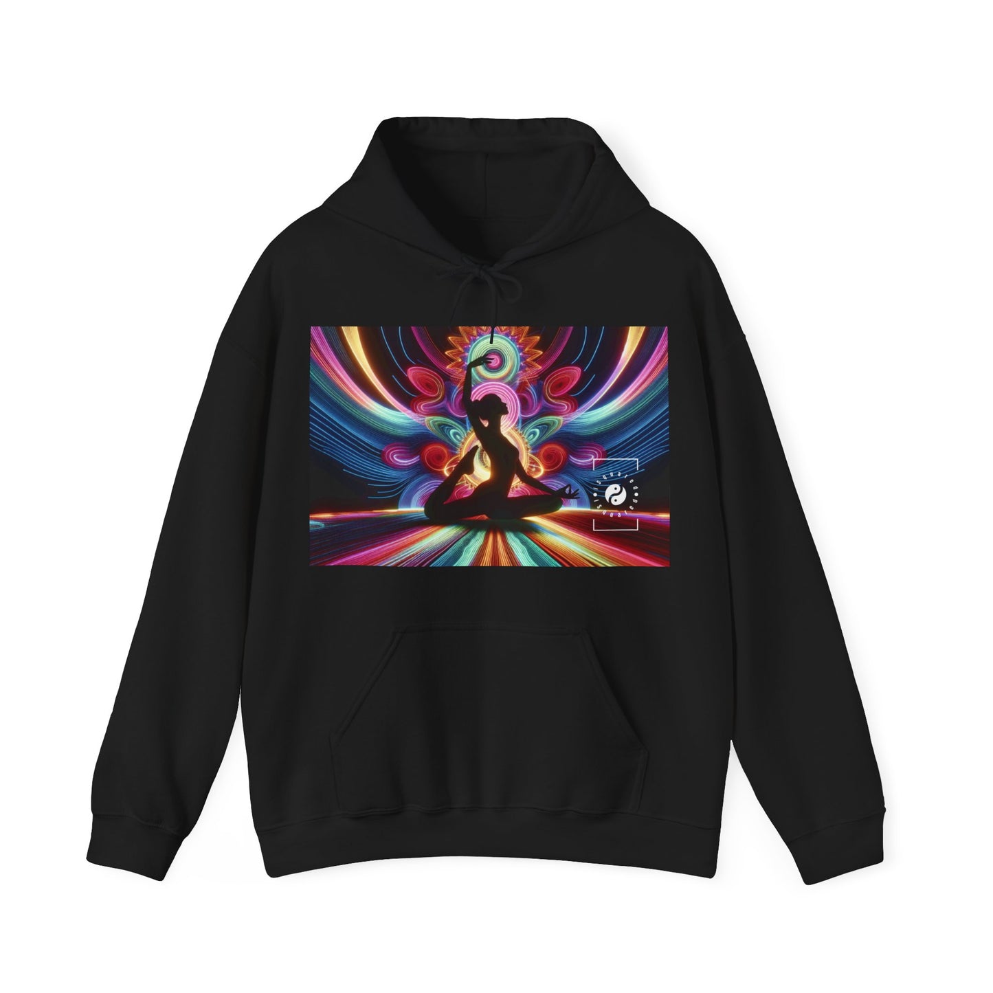 "Neon Zenith: Chromatic Balance" - Hoodie