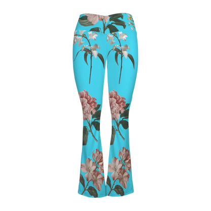 Botanicals - Cross Waisted Flair Leggings
