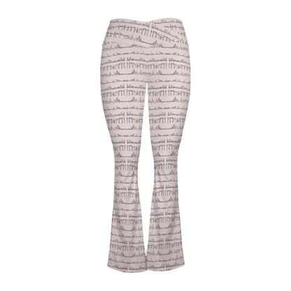 Bikram Pastel - Cross Waisted Flair Leggings