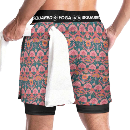 Jaipur Love - Compression Yoga Shorts