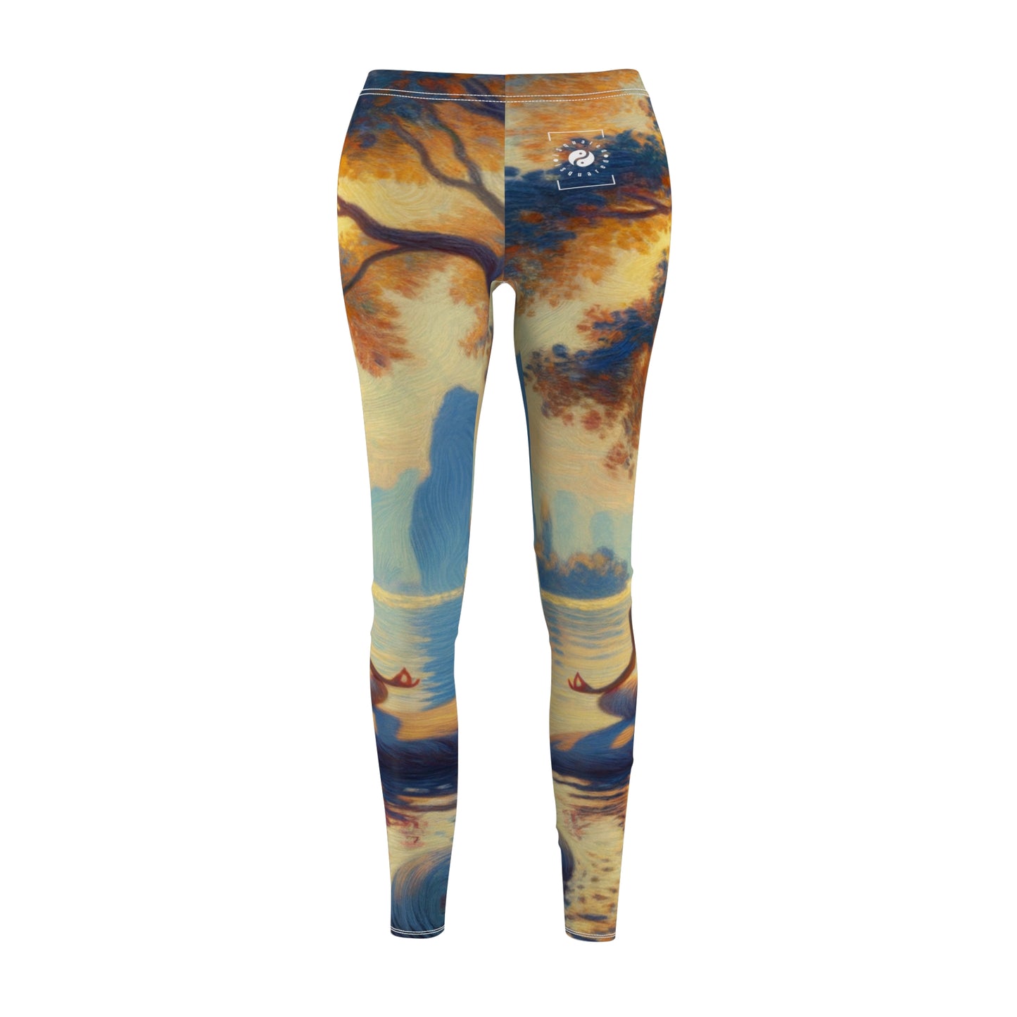 "Zen Blossom Alignment" - Casual Leggings