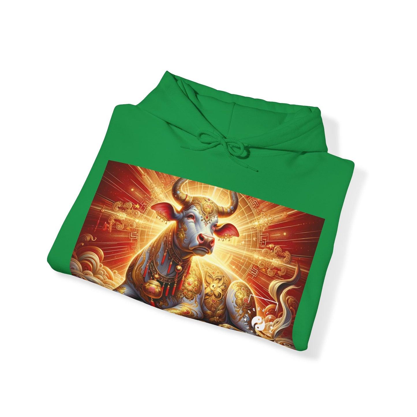 "Golden Euphoria: A Dance of the Divine Bovine" - Hoodie