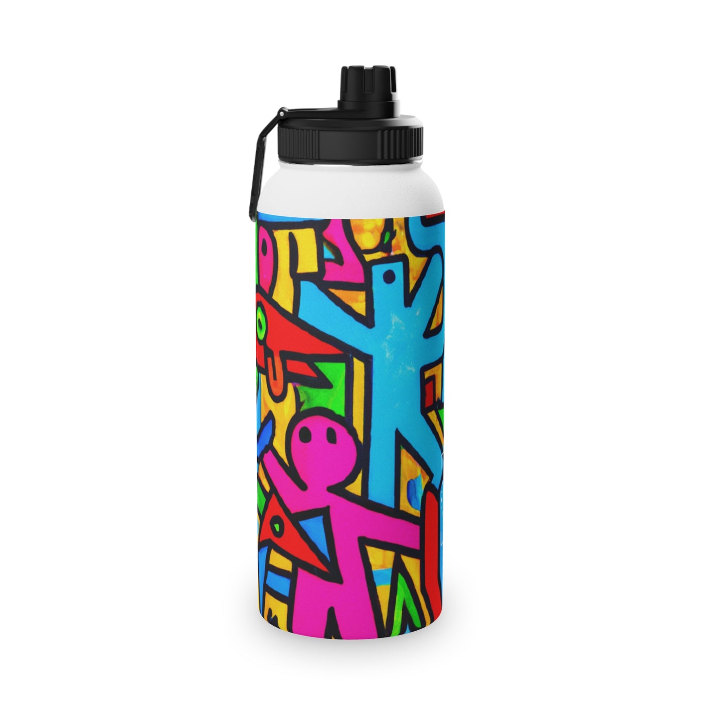 symbols of happiness - Sports Water Bottle