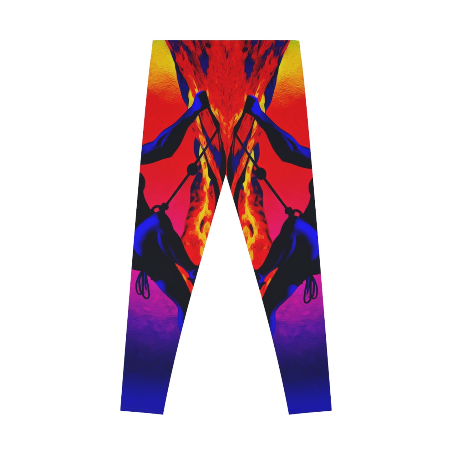 "Technicolour Ascent: The Digital Highline" - Unisex Tights