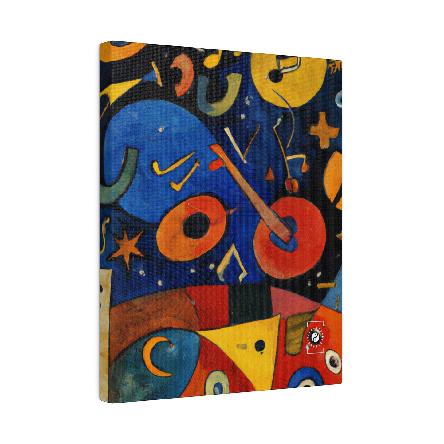 Melodic Abstractions: A Kandinskian Orchestra - Art Print Canvas