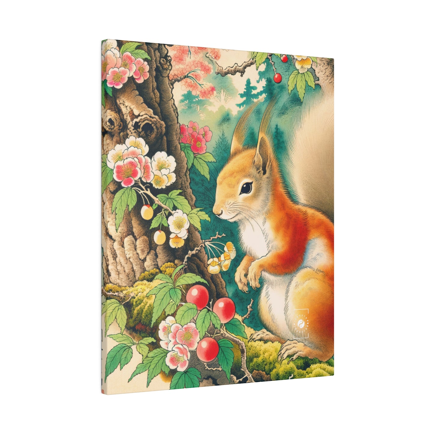 Squirrel's Serenity  - Art Print Canvas