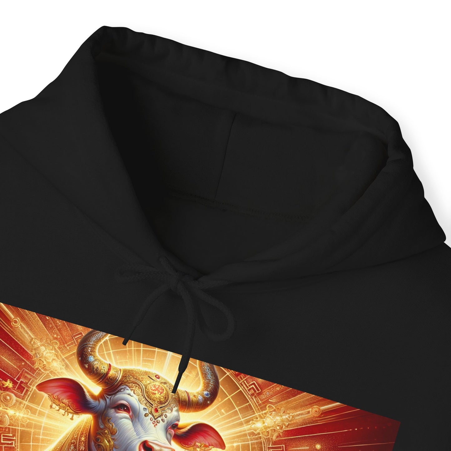 "Golden Euphoria: A Dance of the Divine Bovine" - Hoodie