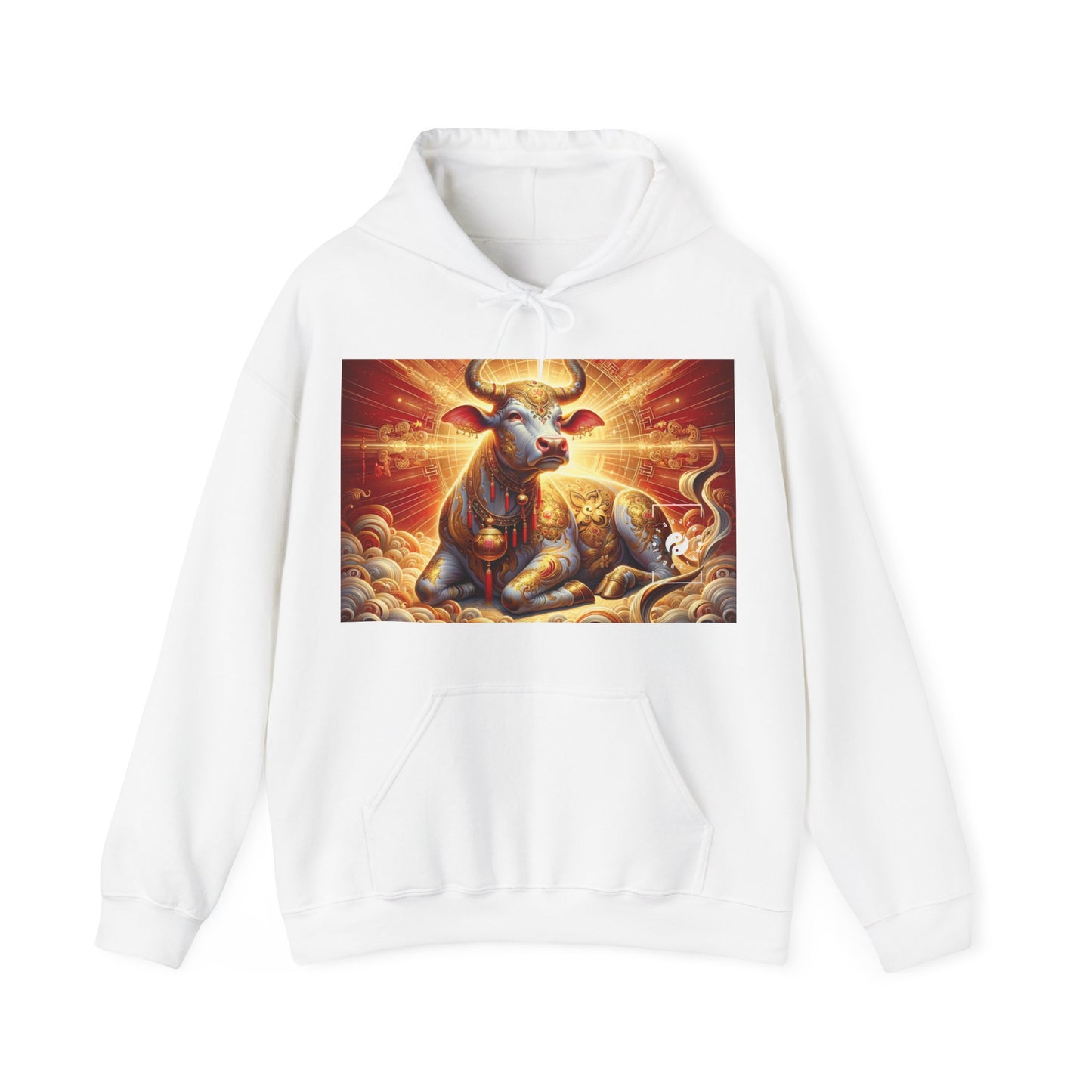 "Golden Euphoria: A Dance of the Divine Bovine" - Hoodie