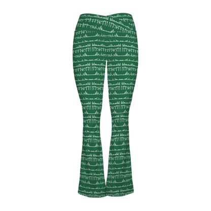 Bikram Ember - Cross Waisted Flair Leggings