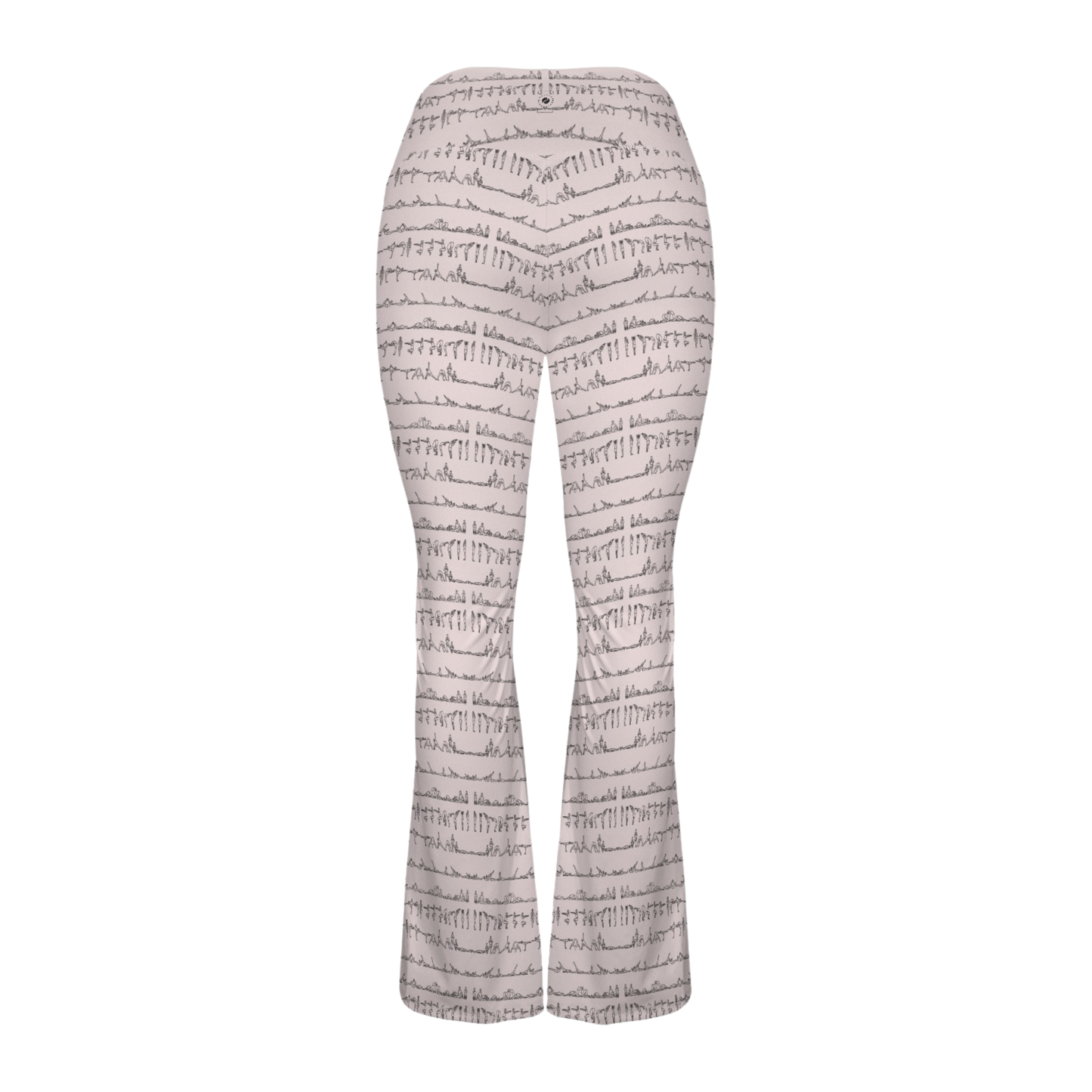 Bikram Pastel - Cross Waisted Flair Leggings