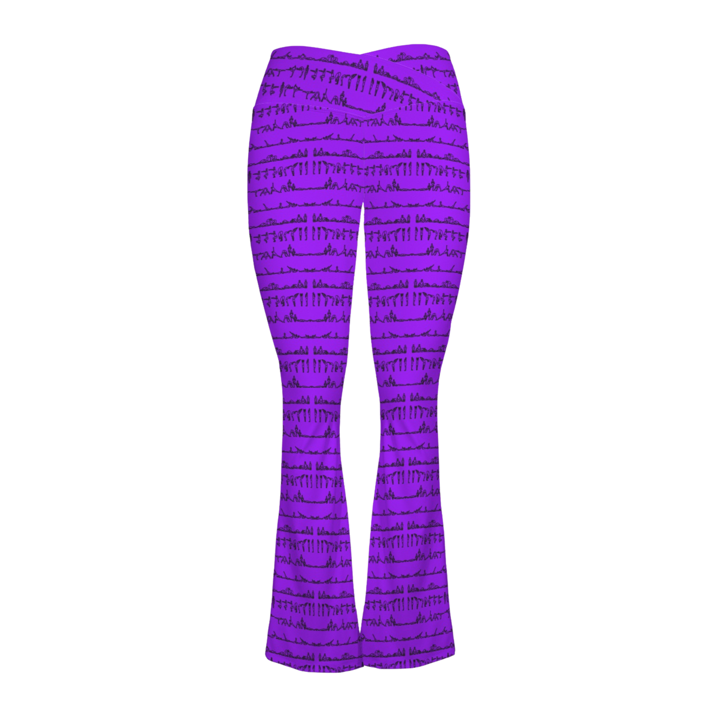 Bikram Series - Cross Waisted Flair Leggings REFINED