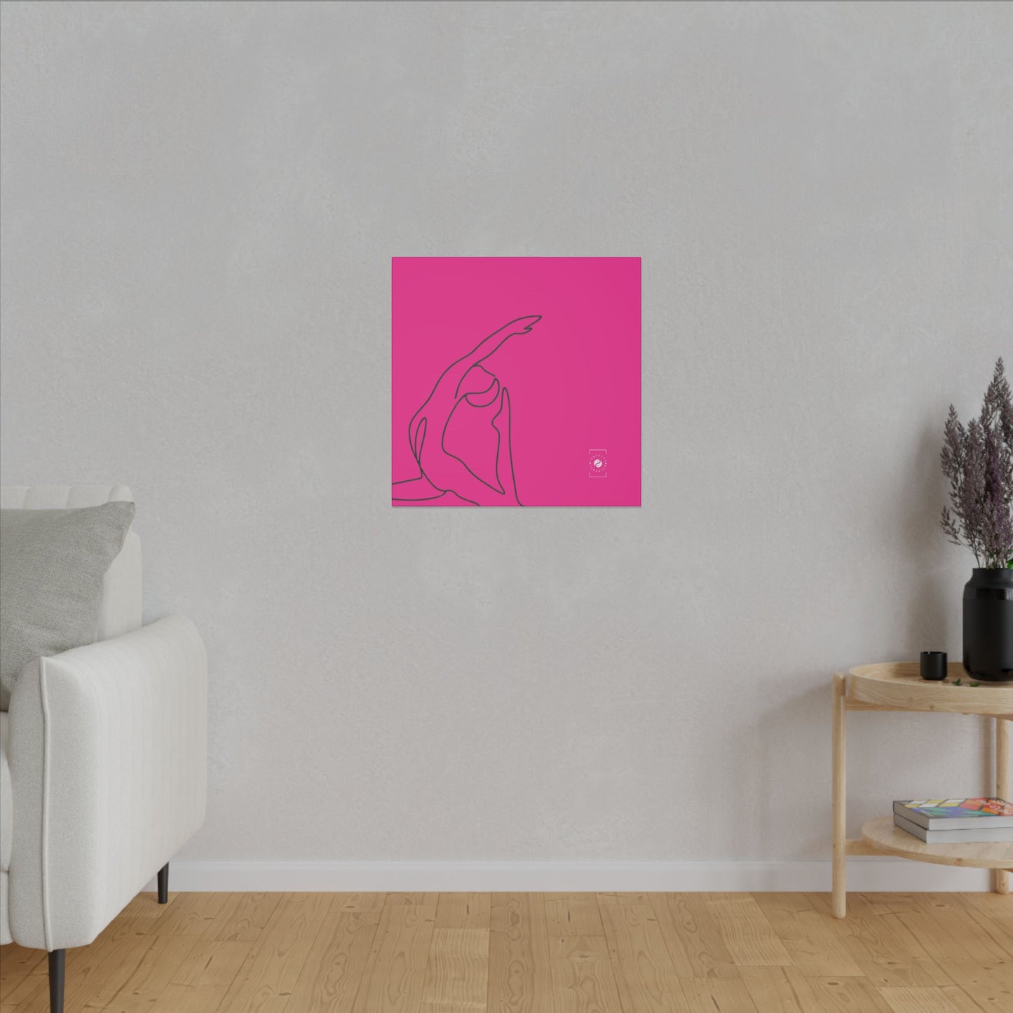 Line Art Pigeon Pose - Art Print Canvas