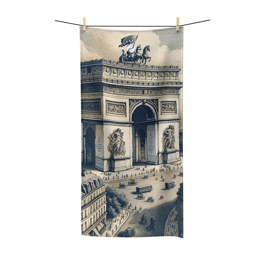 "Majesty of the Arc: A Napoleon Era Portrait" - All Purpose Yoga Towel