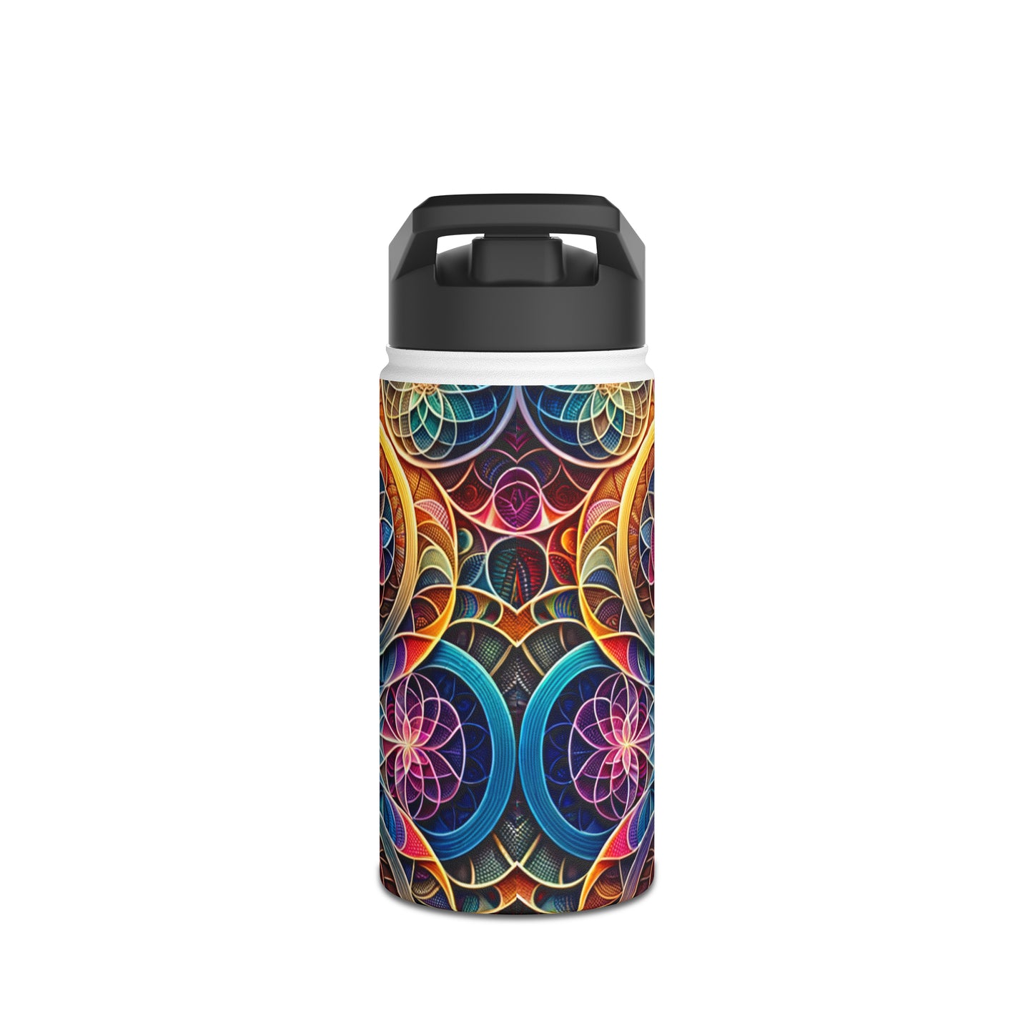 "Sacred Symmetry: Infinite Radiance of Love" - Water Bottle