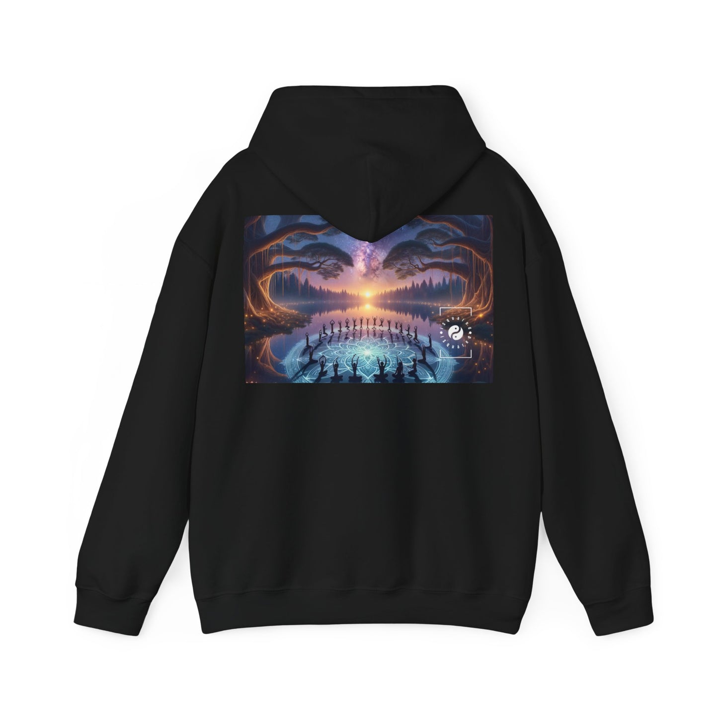 "Celestial Serenity: Mandala's Reflection" - Hoodie