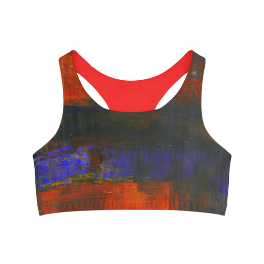 "Chromatic Reverie" - Seamless Sports Bra