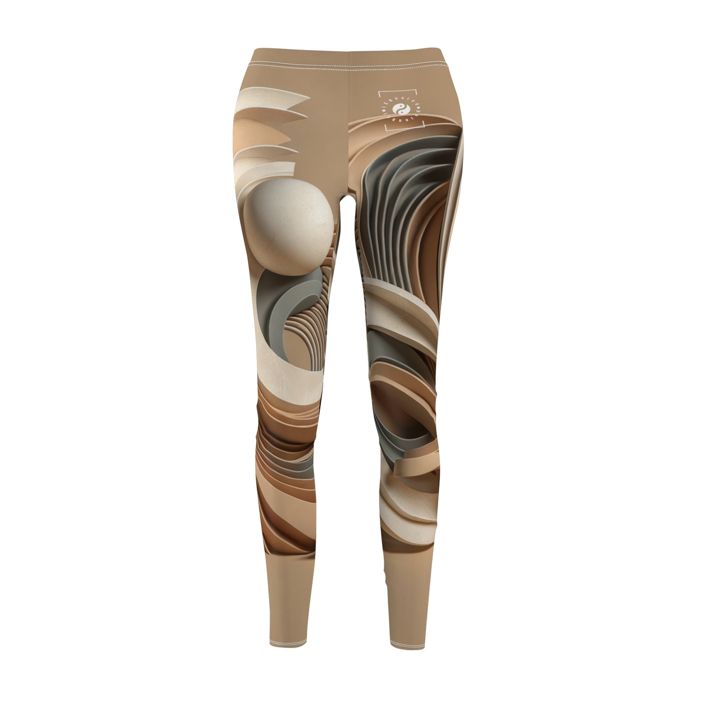 "Hepworth Hues: An Earth Tone Symphony" - Casual Leggings