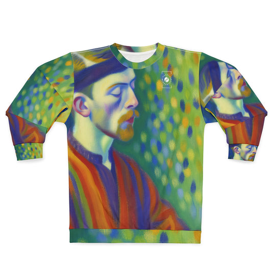 "Serene Resilience: A Frida's Solitude in hues" - Unisex Sweatshirt