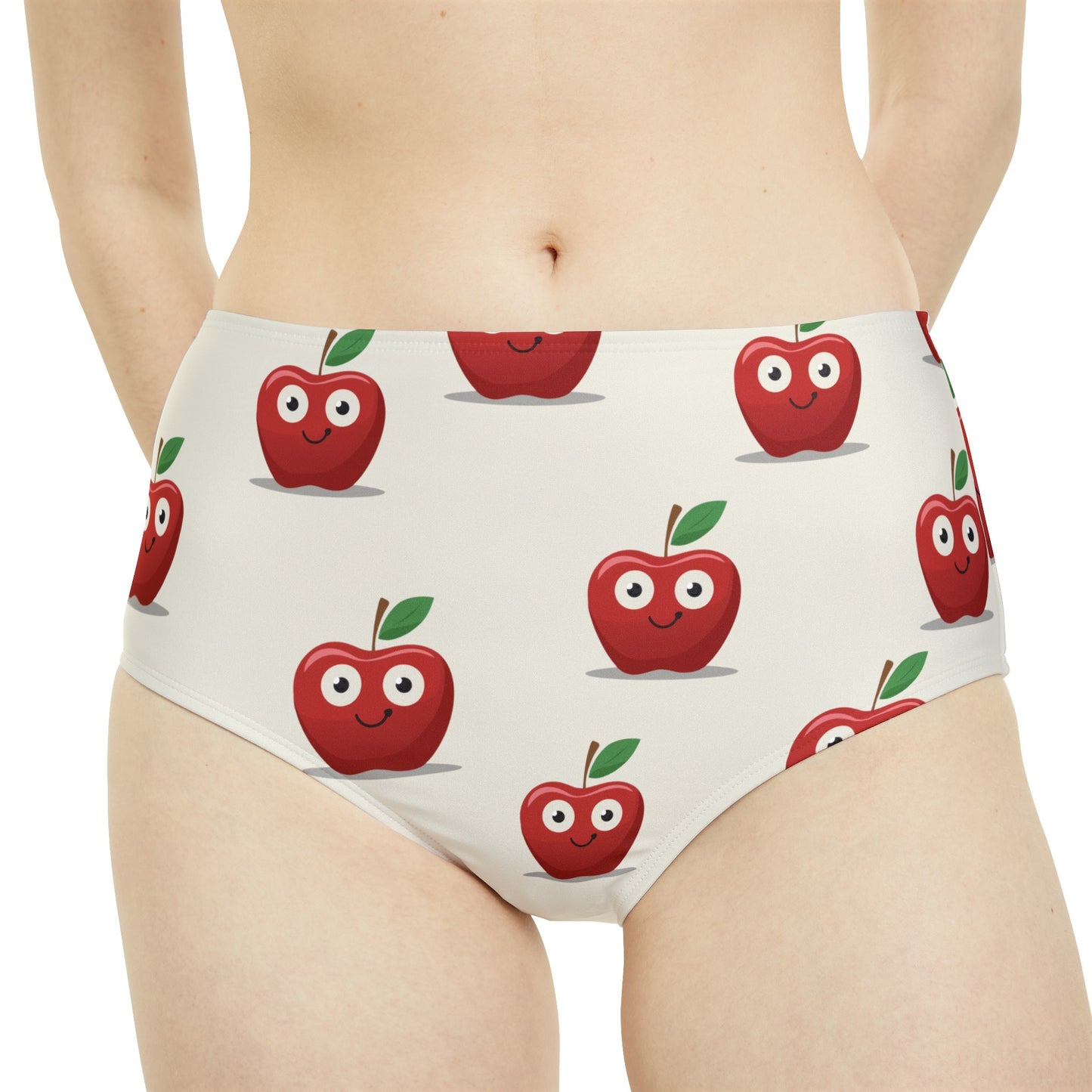 #E9E7DA Ivory + Apple - High Waisted Bikini Bottom