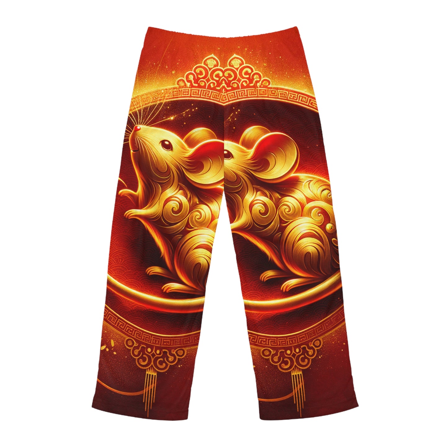 "Émissaire d'or : hommage au Nouvel An lunaire" - Pantalons de détente pour hommes