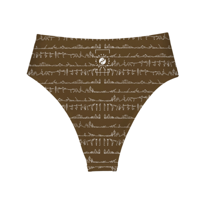 Bikram Ember - High Waisted Bikini Bottom