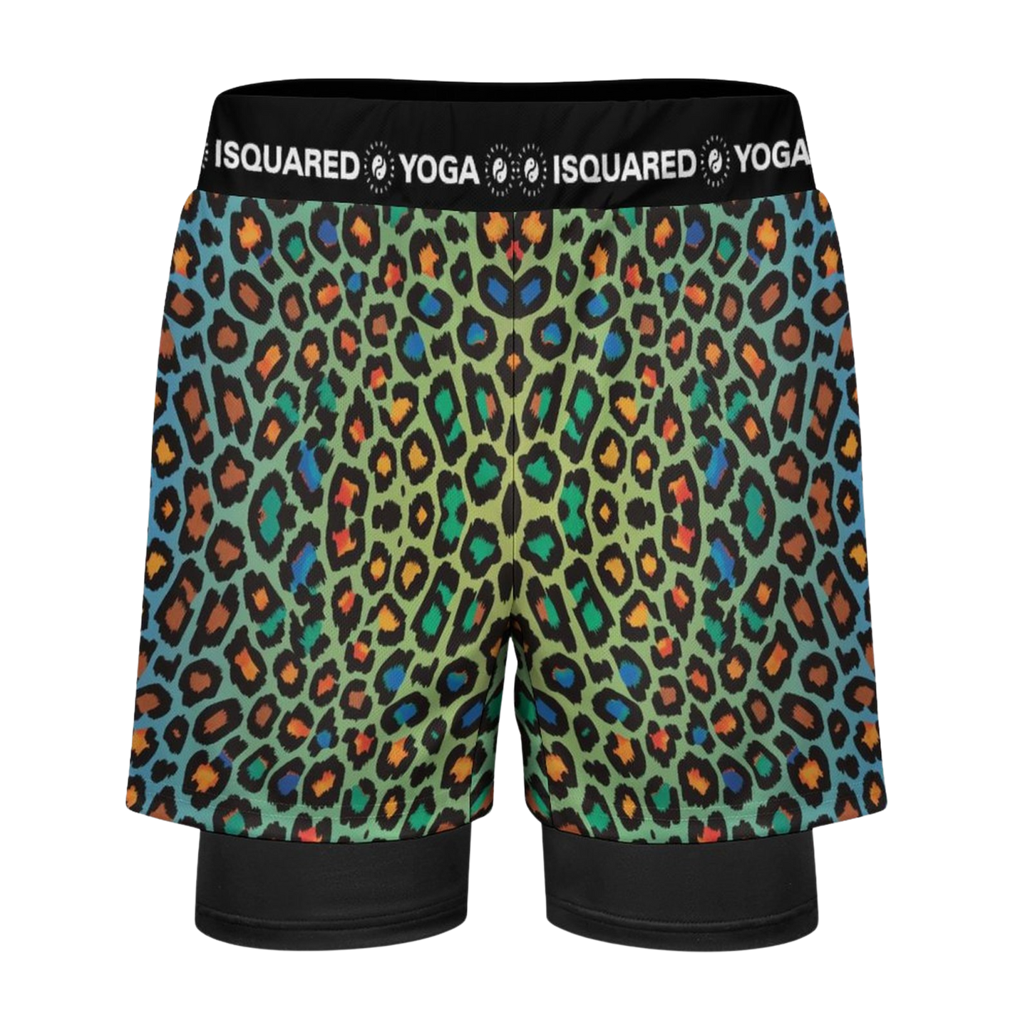 Wild Leopards - Compression Yoga Shorts